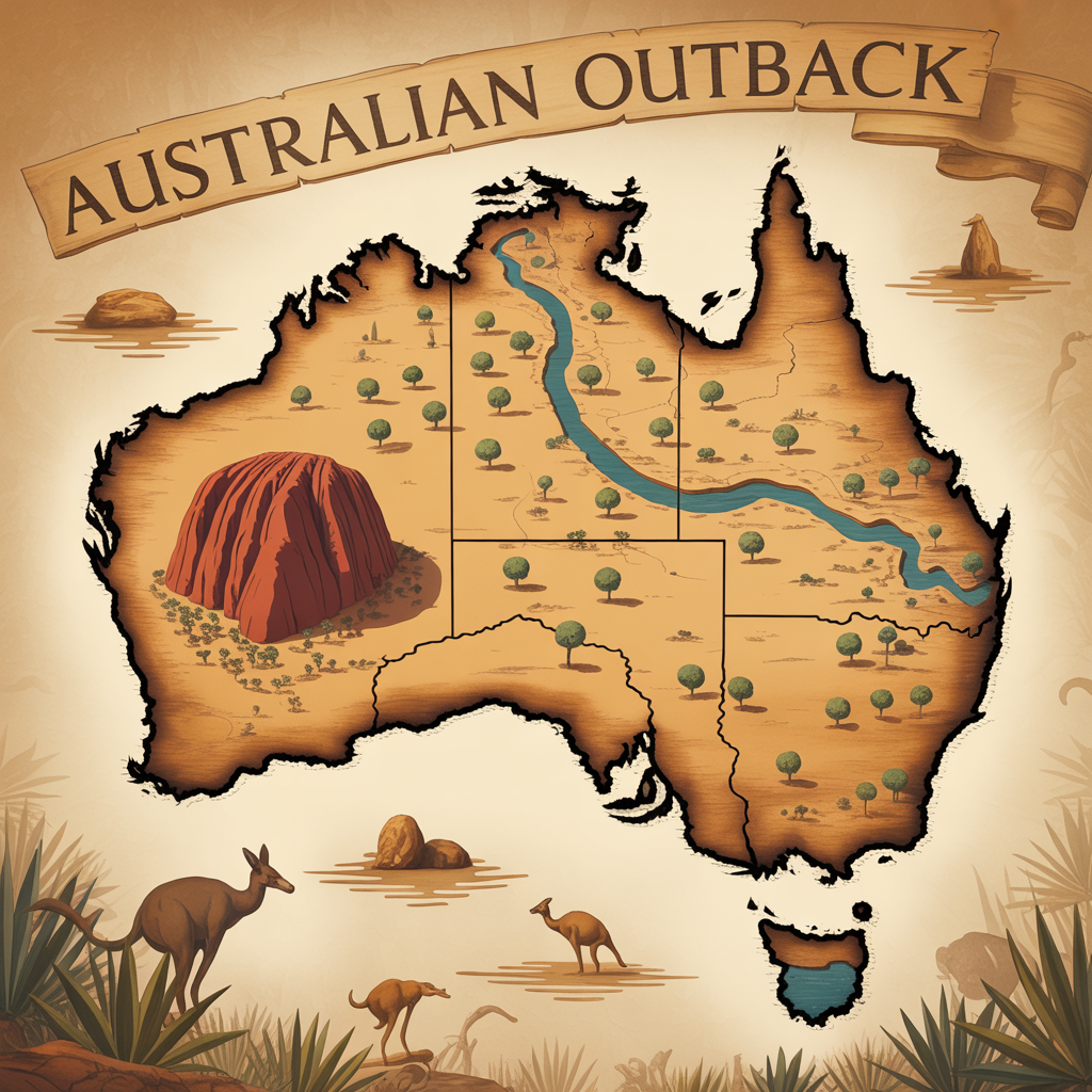 Australian Outback Map